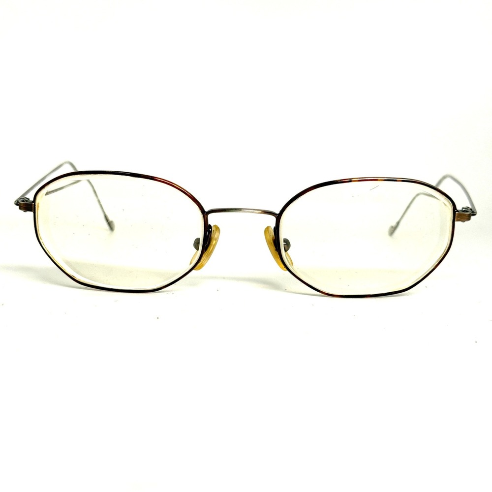 Calvin Klein 138 552 Oval Eyeglasses Frames Brown Metal Frame Japan 140 22758